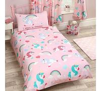 Bedding & Beyond I Believe In Unicorns Duvet Cover and Pillowcase Set Single