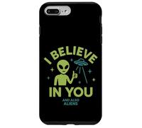 I Believe In You, And Also Aliens, Funny UFO Case for iPhone 7 Plus/8 Plus