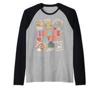 I Believe in You Colorful School Doodles and Exam Motivation Raglan Baseball Tee