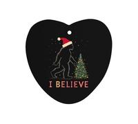 I Believe Sasquatch Bigfoot X-mas Car Air Freshener Decorative Hanging Aromatherapy Tablets for Car Trucks Love form