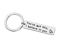 I Believe You Keyring Encouragement Keyring Gifts for Women Men Inspirational Gifts Stainless Steel Motivational Keyring Key Chain Graduation Birthday Christmas Gifts for Boys Girls Teens