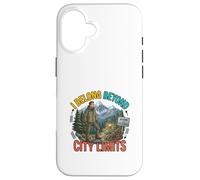 I Belong Beyond City Limits Outdoor Adventure Design Case for iPhone 16