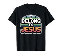 I Belong to Jesus Value Graphic T-Shirt, Men, Black, L