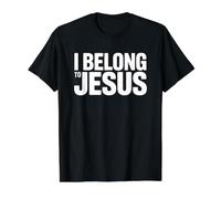 I Belong to Jesus Value Graphic T-Shirt, Men, Black, S