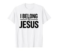 I Belong to Jesus Value Graphic T-Shirt, Men, White, L