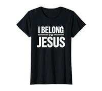 I Belong to Jesus Value Graphic T-Shirt, Women, Black, M