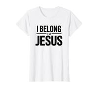 I Belong to Jesus Value Graphic T-Shirt, Women, White, L