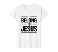 I Belong to Jesus Value Graphic T-Shirt, Women, White, XS