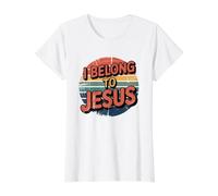 I Belong to Jesus Value Graphic T-Shirt, Women, White, XS