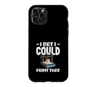 I Bet I Could Print That Funny 3D Printing Cat Lover Case for iPhone 11 Pro