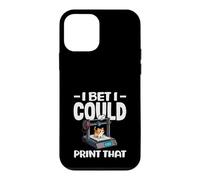 I Bet I Could Print That Funny 3D Printing Cat Lover Case for iPhone 12 mini