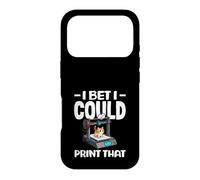 I Bet I Could Print That Funny 3D Printing Cat Lover Case for iPhone 17 Pro