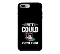 I Bet I Could Print That Funny 3D Printing Cat Lover Case for iPhone 7 Plus/8 Plus