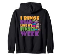 I binge read like it’s finals week Zip Hoodie