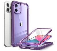 i-Blason Ares Dual Layer Rugged Clear Bumper Case for 6.1-Inch iPhone 12/12 Pro (2020), Purple