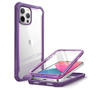i-Blason Ares Dual Layer Rugged Clear Bumper Case for 6.7-Inch iPhone 12 Pro Max (2020), Purple