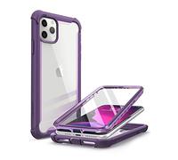 i-Blason Ares Dual Layer Rugged Clear Bumper Case with Built-in Screen Protector for 6.5-Inch iPhone 11 Pro Max (2019), Purple