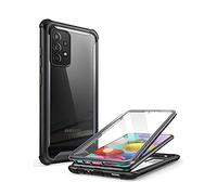 i-Blason Ares Series Case Designed for Samsung Galaxy A52 4G/5G (2021) Case, Dual Layer Rugged Clear Bumper Case with Built-in Screen Protector (Black)