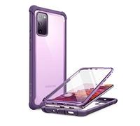 i-Blason Ares Series Designed for Samsung Galaxy S20 FE 5G Case (2020 Release), Dual Layer Rugged Clear Bumper Case with Built-in Screen Protector (Purple) - 6.5 inches