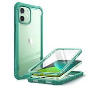 i-Blason Ares Series for iPhone 12 Mini 5G 5.4 inch (2020 Release), Rugged Clear Bumper Case With Built-in Screen Protector (MintGreen)