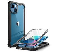 i-Blason Ares Series for iPhone 13 Mini 5G 5.4 inch (2021 Release), Rugged Clear Bumper Case With Built-in Screen Protector (Black)