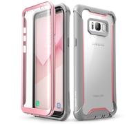 i-Blason Ares Series Full-Body Rugged Clear Bumper Built-in Screen Protector Case for Samsung Galaxy S8 Plus (2017 Release), Pink