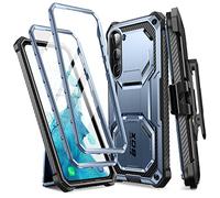 i-Blason Armorbox Case for Samsung Galaxy S23 Plus 5G (2023 Release), [Extra Front Frame] Full-Body Rugged Kickstand Holster Protective Bumper Case with Built-in Screen Protector (Tilt)