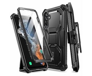 i-Blason Armorbox Series Case for Samsung Galaxy A54 5G（2023 Release, Full Body Heavy Duty Kickstand Case with Built-in Screen Protector for Galaxy A54 (Black)