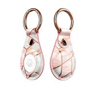 i-Blason Cosmo AirTag Keychain Case, Stylish Protective Case Holder with Keychain Ring for Apple AirTag 2021, 1 Pack Marble