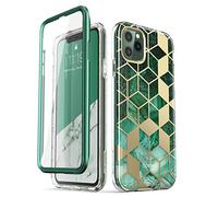 i-Blason Cosmo Series Case for iPhone 11 Pro Max 2019 Release, Slim Full-Body Stylish Protective Case with Built-in Screen Protector (Green)