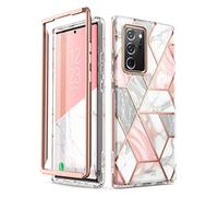 i-Blason Cosmo Series Protective Bumper Case for Galaxy Note 20 Ultra 5G (2020), Marble Pink