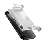 i-Blason for Nintendo Switch 2 Case 2025, Durable Slim Matte Clear Anti-Fingerprint Protective Hard Case with Dockable Comfortable TPU Grip Compatible with Joycon Controller & Docking Station (Black)