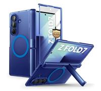 i-BLASON for Samsung Galaxy Z Fold 7 Case [9H+ Tempered Glass Screen Protector] [MagSafe Compatible] [Hinge Protection & Kickstand] Full-Body Protective Magnetic Phone Case for Z Fold 7 (FrostBlue)