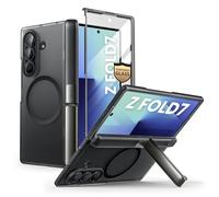 i-Blason for Samsung Galaxy Z Fold 7 Case [Compatible with MagSafe] [Tempered Glass Screen Protector] [Hinge Protection & Kickstand] Full-Body Protective Magnetic Phone Case for Z Fold 7 (FrostBlack)