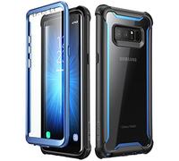 i-Blason Samsung Galaxy Note 8 case, [Ares] Full-body Rugged Clear Bumper Case with Built-in Screen Protector for Samsung Galaxy Note 8 2017 Release (Black/Blue)