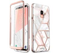 i-Blason Samsung Galaxy S9 Case, [Built-in Screen Protector] [Cosmo] Full-body Glitter Sparkle Bumper Protective Case for Galaxy S9 (2018 Release) (Marble) - 5.8 inches
