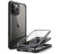 i-Blason Transparent Case for iPhone 13 Pro Max (6.7 Inch) Bumper Case 360 Degree Mobile Phone Case Robust Protective Cover [Ares] with Screen Protector 2021 (Black)