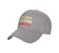 I Bleach My Stink Wrinkle Peak Cap Unisex Summer Caps Soft Hats for Men Travel Running