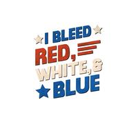 I Bleed Red, White, and Blue - Bold Patriotic 4th of July Notebook | 6x9", 100 Lined Pages