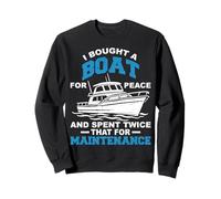 I Bought A Boat Boating Sailing Boat Captain Sailor Pontoon Sweatshirt