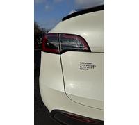 I BOUGHT THIS BEFORE ELON WENT CRAZY (White) Sticker - Tesla Car Sticker Plot Vinyl Sticker Black and White