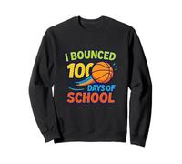 I Bounced 100 Days of School Basketball Kids Celebration Sweatshirt