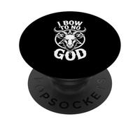 I Bow To No God! Atheist Anti Religion Pentagram Atheism PopSockets Adhesive PopGrip