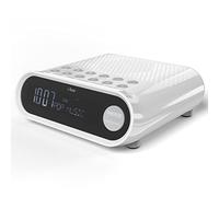 i-box DAB/FM Alarm Clock Radio, White, Small