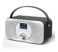 i-box DAB Radio Portable, DAB Plus Radio, FM Radio, Portable Bluetooth Speaker, Digital Radio, USB Charging for 15 Hours Playback, 20W Stereo Speakers, Rechargeable, LED Display, Dynamic Range Control