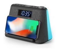 i-box Glow Bedside Alarm Clock With Bluetooth Wireless Charging & Nightlight