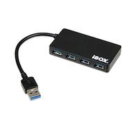 i-box iBox IUH3F56 Hub & Hub USB 3.0 (3.1 Gen 1) Type-A 5000 Mbps Black - Hubs & Hubs (USB 3.0 (3.1 Gen 1) Type-A, USB 3.0 (3.1 Gen 1) Type-A, 5000 Mbps, Black, 0.15 m)