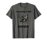 I Brake for Birds Magpie Crow Black Bird Hunt n Find Fun T-Shirt