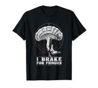 I Brake for Fungus Reishi Mushroom Bike Pun T-Shirt