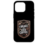 I Brake For Iced Coffee Cycling Lover Rider Case for iPhone 16 Pro